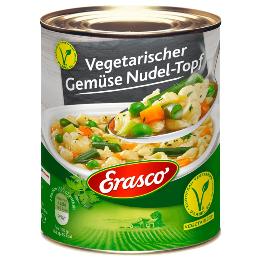 Erasco Vegetarischer Gemüse Nudel-Topf 800g